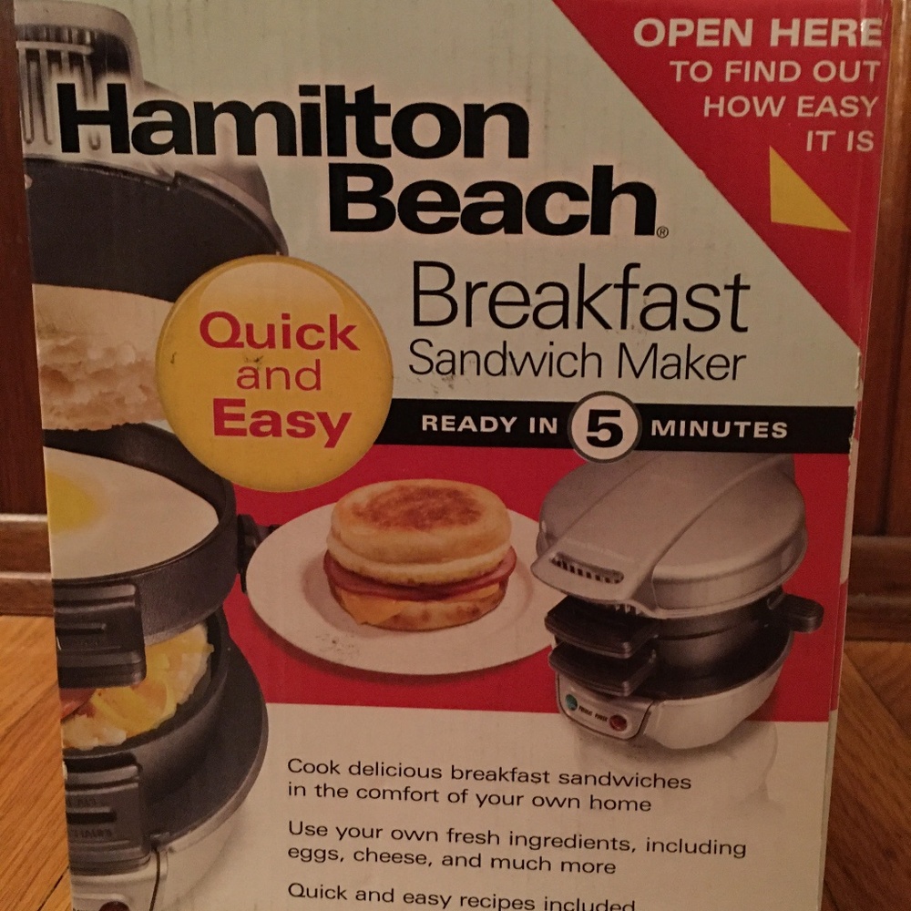 Hamilton Beach Breakfast Sandwich Maker ***NEW***